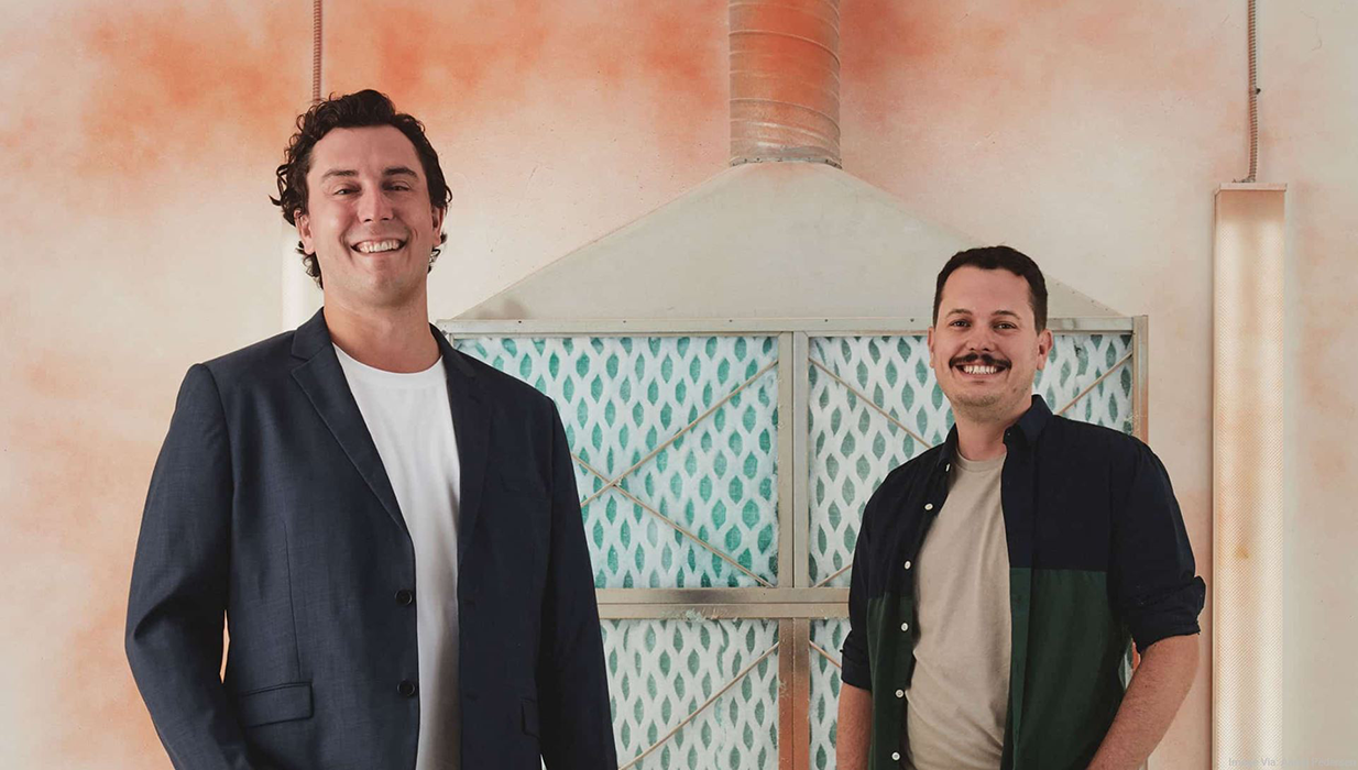 Onetwosix founders Nick Kazakoff and Brendan Gallagher feature in a photo by Aaron Pederson