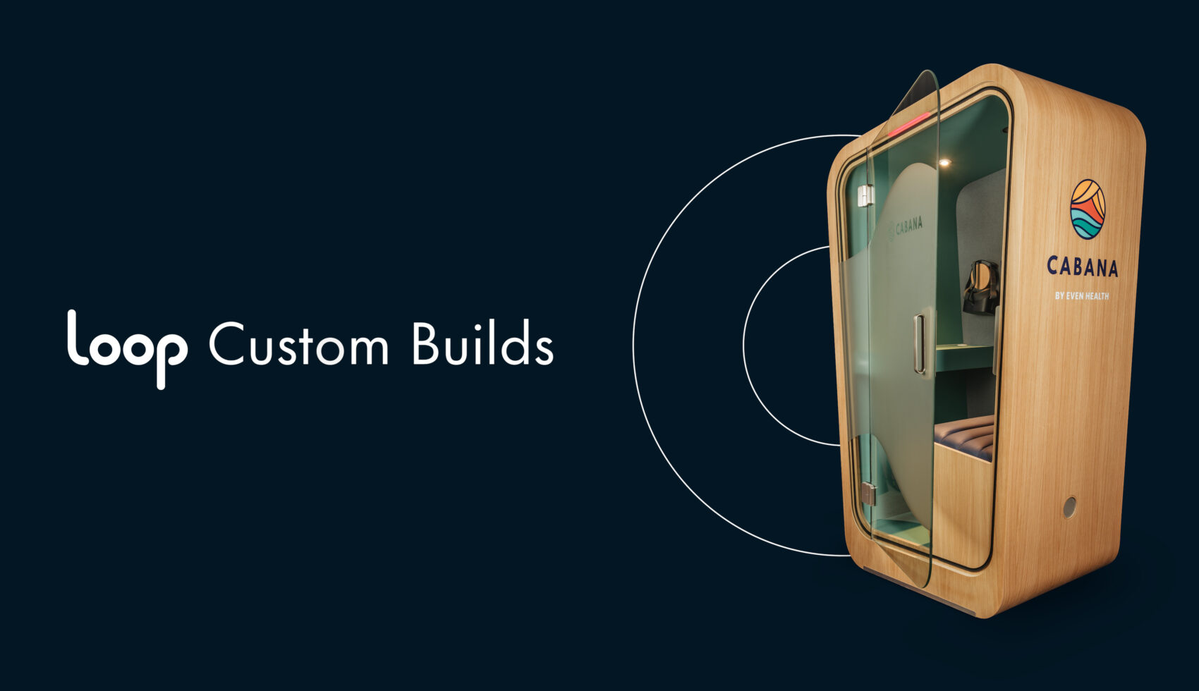 Loop Custom builds showing a Solo Booth